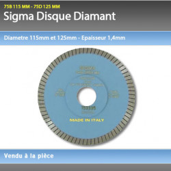 Disque Diamant Turbo Sigma